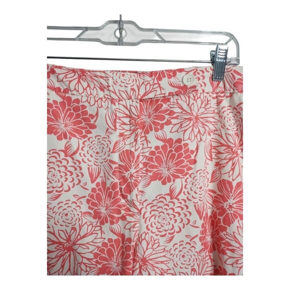 Talbots Woman PlusSize The Perfect Skimmer Floral Cropped Casual Preppy Pant 22W - Picture 4 of 7
